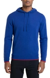 Redvanly Quincy Cashmere Hoodie In Classic Blue