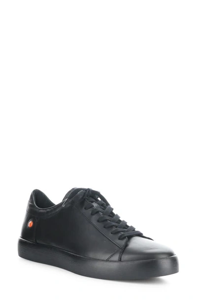 Softinos By Fly London Rick Sneaker In 000 Black Supple Leather