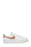 Nike Blazer Low Platform Sneaker In White