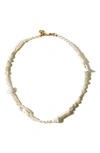 CHILD OF WILD MIDSUMMER SOLSTICE 14K-GOLD FILL & CULTURED PEARL NECKLACE