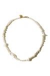 Child Of Wild Midsummer Solstice 14k-gold Fill & Cultured Pearl Necklace In Gold