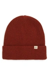 Madewell Recycled Cotton Beanie In Rusted Burgundy