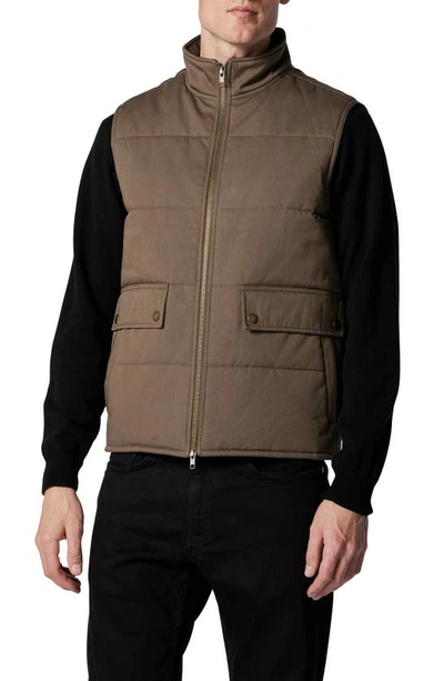 Rodd & Gunn Three Kings Quilted Vest In Olive
