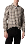 Rodd & Gunn Lawrence Sports Fit Plaid Button-up Shirt In Gravel