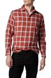 Rodd & Gunn Eden Park Sports Fit Check Button-up Shirt In Brick