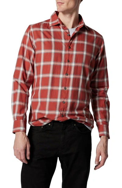 Rodd & Gunn Eden Park Sports Fit Check Button-up Shirt In Brick