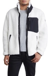 Moose Knuckles Sherpa Fleece Jacket In Ivory