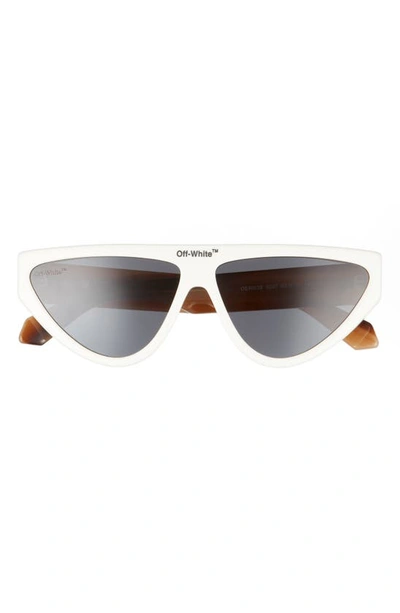 Off-white Gustav Geometric Sunglasses In White Dark