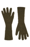 Paloma Wool Peter Knit Gloves In C/248 Dark Khaki