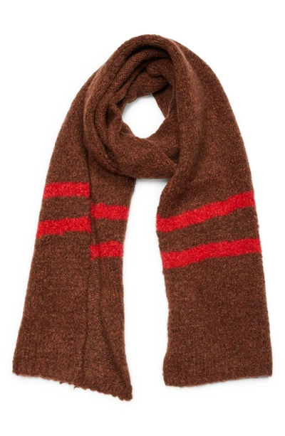 Paloma Wool Dream Striped Scarf In Brown