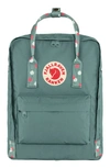 Fjall Raven Fjällräven Kånken Water Resistant Backpack In Frost Green-confetti Pattern