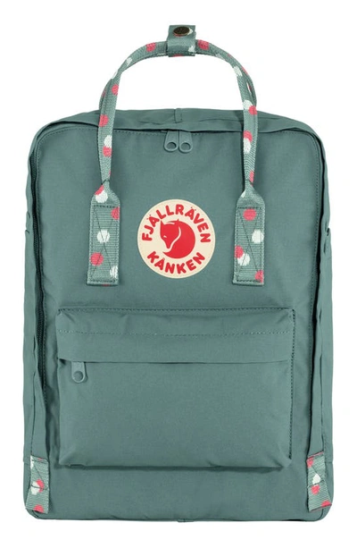 Fjall Raven Kånken Water Resistant Backpack In Frost Green-confetti Pattern