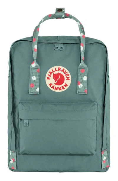 Fjall Raven Fjällräven Kånken Water Resistant Backpack In Frost Green-confetti Pattern