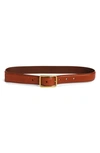 MADEWELL RECTANGLE BUCKLE LEATHER BELT
