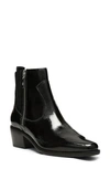 Donald Pliner Marisol Patent Leather Booties In Black