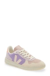 Veja V-10 Suede Sneaker In Viola