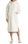 Ugg Winola Oversize Hooded High Pile Fleece Nightgown In Neutrals