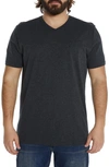 Johnny Bigg Essential V-neck T-shirt In Charcoal