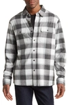 7 Diamonds Generation Stretch Plaid Button-up Shirt In Grey