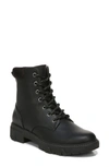 Dr. Scholl's Headstart Lace-up Combat Boot In Black