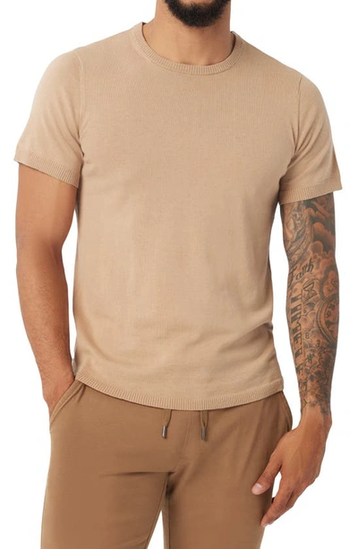 Good Man Brand Organic Cotton & Recycled Cashmere T-shirt In Taupe Grey