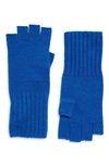 Nordstrom Recycled Cashmere Blend Fingerless Gloves In Blue Bluing