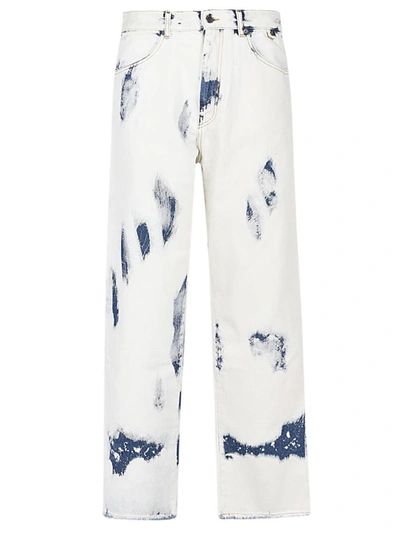 Darkpark John Bleached Denim Jeans In Blanco