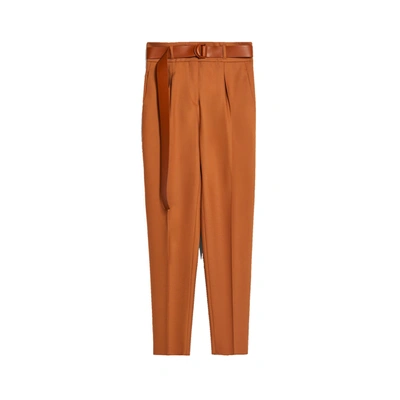 Max Mara Studio Corallo Trousers In Brown