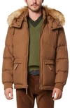 Andrew Marc Gramercy Water Resistant Parka In Sepia