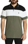 Johnny Bigg Dangerfield Stripe Polo Shirt In Khaki