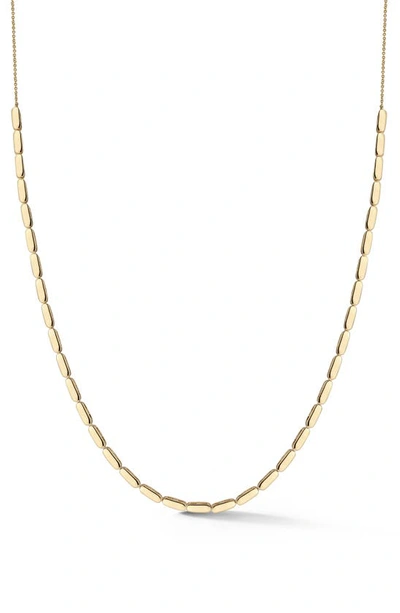 Dana Rebecca Designs Melody Eden Bar Station Necklace In Yellow Gold