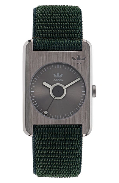 Adidas Originals Retro Pop One Nylon Strap Watch, 31mm In