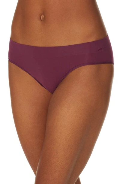 Dkny Litewear Seamless Bikini In Grape Wine