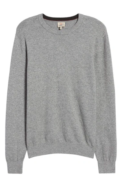 Faherty Jackson Hole Crew Sweater T-shirt In Light Grey Heather
