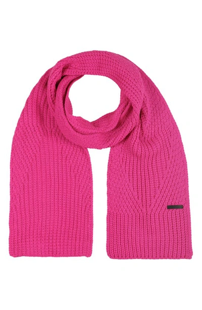 Rebecca Minkoff Traveling Rib Scarf In Punch