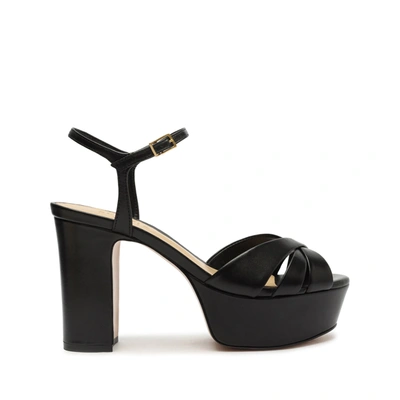 Schutz Keefa Nappa Leather Sandal In Black