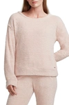 ANDREW MARC SPORT LONG SLEEVE FUZZY KNIT PULLOVER