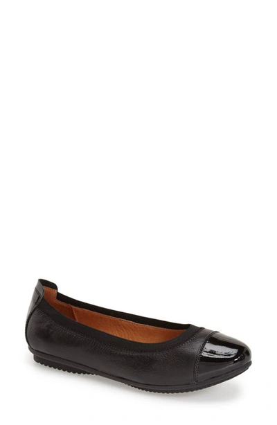 Josef Seibel Pippa 07 Flat In Black Patent