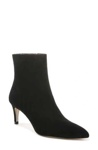Sam Edelman Women's Ulissa Pointed Toe High Heel Booties In Black Suede