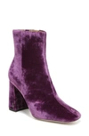 Sam Edelman Codie Square Toe Bootie In Deep Orchid