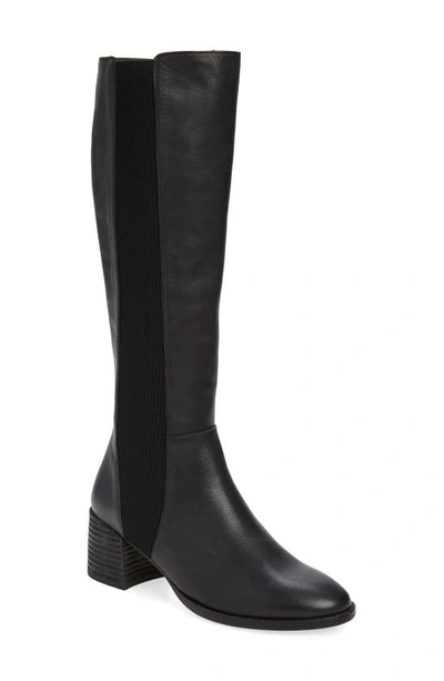 Eileen Fisher Destry Tall Leather Chelsea Boots In Graphite