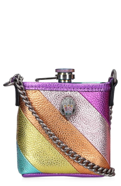 Kurt Geiger Kensington Metallic Leather Flask In Open Miscellaneous