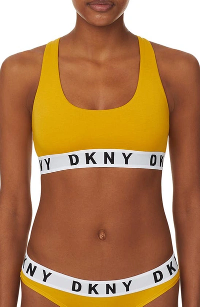 Dkny Logo Wirefree Bralette In Nocolor