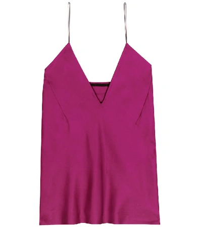 Haider Ackermann Silk Camisole In Purple