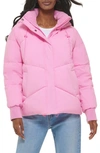 Levi's Quilted Puffer Jacket In Baby Pink