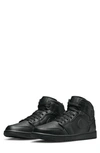 Jordan Nike Air  1 Mid Sneaker In Black