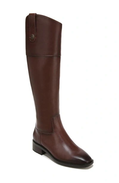 Sam Edelman Drina Leather Knee High Boot In Spiced Pecan
