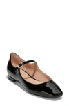 Cole Haan Bridge Mary Jane Ballet Flat In Black Pate