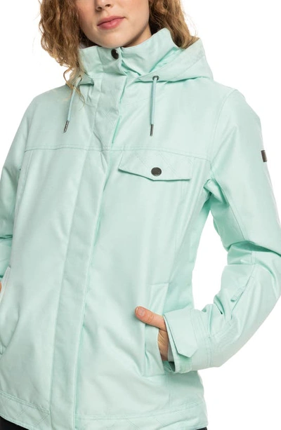 Roxy Billie Water Repellent Insulated Snow Jacket In Fair Aqua