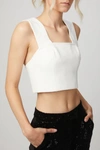 ALLEN SCHWARTZ Ren Crop Top in Off-White